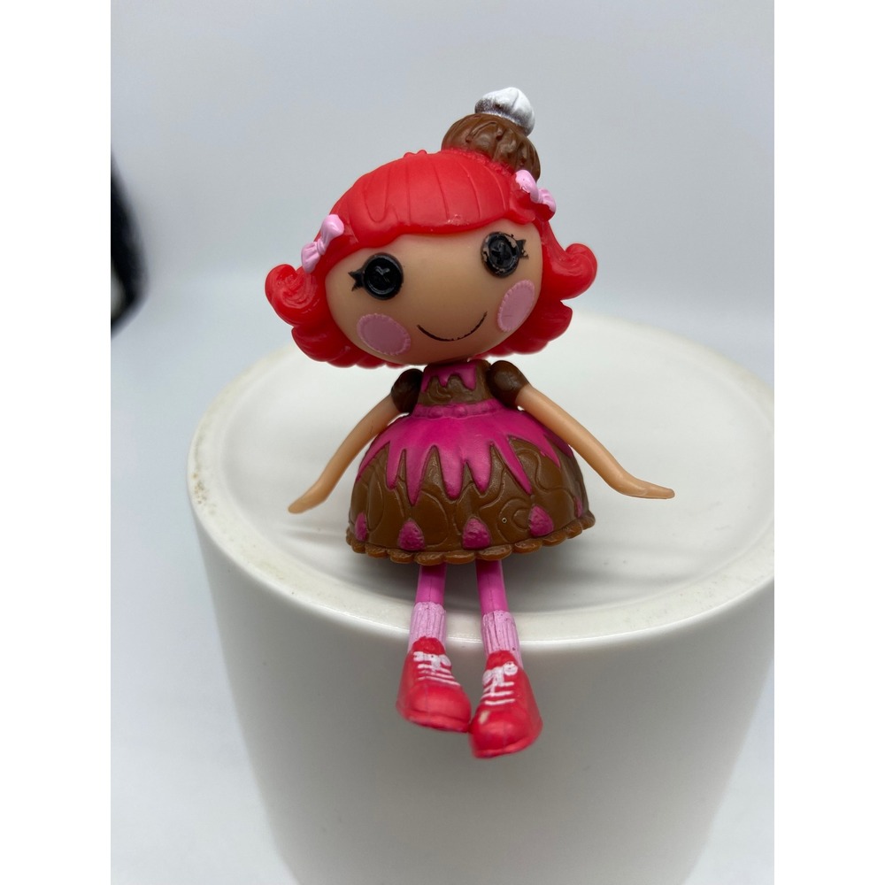 Lalaloopsy Mini Choco Whirl N Swirl 3" Doll Red Hair Button Eyes #50512KIE